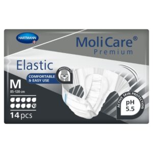 Unisex Adult Incontinence Brief MoliCare Premium Elastic 10D Medium Disposable Heavy Absorbency