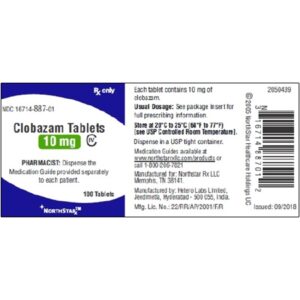 Clobazam 10 mg Tablet 100 Tablets