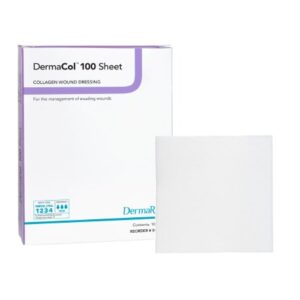 Collagen Dressing DermaCol 100 2 X 2 Inch Square Sterile