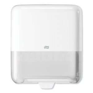 Paper Towel Dispenser Tork Elevation Matic White Plastic Manual Push Wall Mount