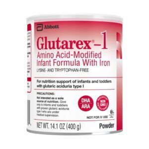 Infant Formula Glutarex-1 Unflavored 14.1 oz. Can Powder Amino Acid / Iron Glutaric Aciduria Type-1 (GA-1)