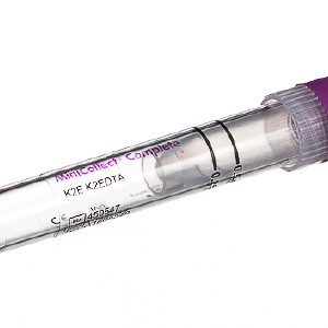 MiniCollect Capillary Blood Collection Tube K2 EDTA Additive 250 to 500 ?L Cap Closure Polypropylene Tube