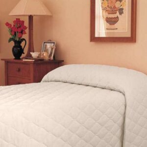Bedspread 71 W X 102 L Inch 50% Cotton / 50% Polyester Bone