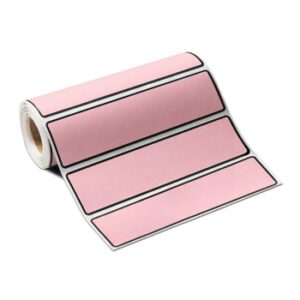 Blank Label Wide-Trak Multipurpose Label Pink 1-3/8 X 5-3/8 Inch
