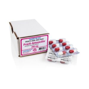 Clinical Training Medication Practi-Amoxicillin Oral Med Capsule Blister Pack 250 mL per Dose
