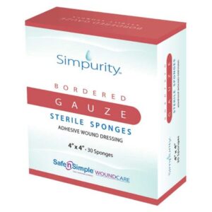 Island Dressing Simpurity Bordered Gauze 4 X 4 Inch Square Sterile