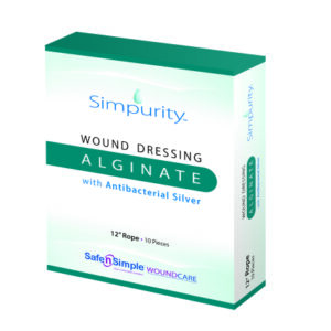 Silver Alginate Dressing Simpurity 12 Inch Length Rope Sterile