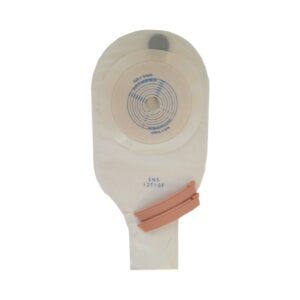 Ostomy Pouch Safe n Simple One-Piece System 12 Inch Length Flat, Trim to Fit Drainable