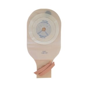 Ostomy Pouch Safe n Simple One-Piece System 12 Inch Length Flat, Trim to Fit Drainable