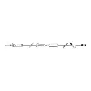 IV Pump Set TrueCare Pump 1 Port 10 Drops / mL Drip Rate 0.2 Micron Filter 103 Inch Tubing Solution