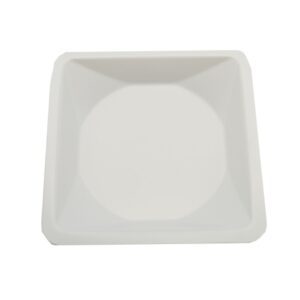 Weighing Dish Wide Flat Bottom White Polystyrene