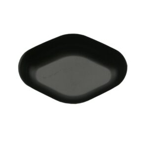 Weighing Dish Diamond Shape / Flat Bottom Black Polystyrene