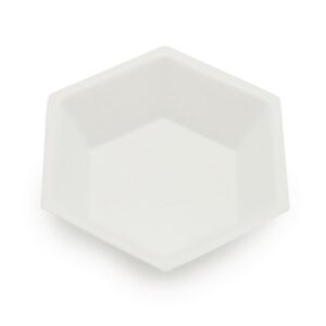 Weighing Dish Flat Bottom White Polystyrene