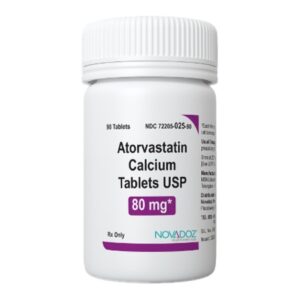 Atorvastatin Calcium 80 mg Tablet 90 Tablets