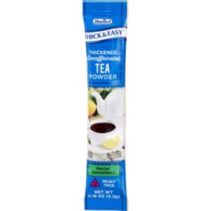 Thickened Beverage Thick & Easy 5.2 Gram Individual Packet Tea Flavor Powder IDDSI Level 2 Mildly Thick
