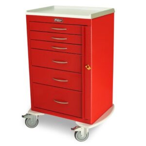 Emergency Crash Cart M-Series Steel Frame 18-1/2 X 17 Inch