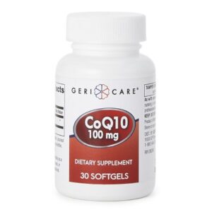 Dietary Supplement Coenzyme Q-10 100 mg Strength Softgel 30 per Bottle