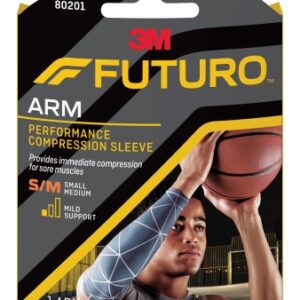Compression Sleeve Futuro Performance Small / Medium Gray Arm