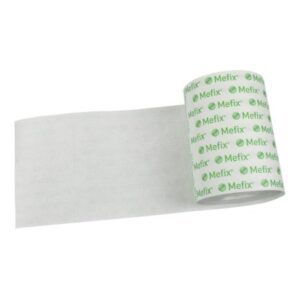 Perforated Dressing Retention Tape with Liner Mefix White 6 Inch X 11 Yard Nonwoven Spunlace Polyester NonSterile