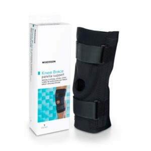 Knee Brace McKesson Large Pull-On / D-Ring / Hook and Loop Strap 20-1/2 to 23 Inch Circumference Left or Right Knee
