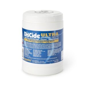 Surface Disinfectant Cleaner DisCide Ultra Premoistened Quaternary Based Manual Pull Wipe 160 Count Canister Herbal Scent NonSterile