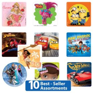 SmileMakers 1000 per Roll Best Seller Licensed Sticker 2-1/2 Inch