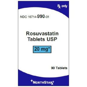 Rosuvastatin Calcium 20 mg Tablet 90 Tablets