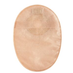 Ostomy Pouch Esteem+ One-Piece System 8 Inch Length Pre-Cut 1-9/16 Inch Stoma Closed End