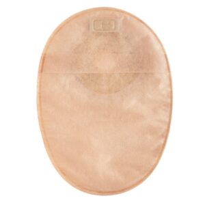 Ostomy Pouch Esteem+ One-Piece System 8 Inch Length Flat, Trim to Fit 2 Inch Stoma Closed End