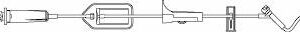 Primary IV Administration Set FilterFlow Gravity 1 Port 15 Drops / mL Drip Rate 0.2 Micron Filter 91 Inch Tubing Solution Without Flow Regulator