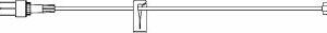 IV Extension Set UltraSite Needle-Free Port Small Bore 14 Inch Tubing Without Filter