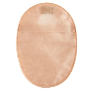 Ostomy Pouch Natura + Two-Piece System 8 Inch Length Flat, Pre-Cut 2-3/4 Inch Stoma Closed End