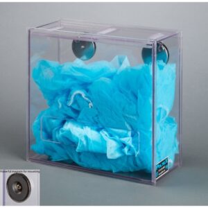 PPE Dispenser Magnetic Mount Clear 4 X 10 X 10 Inch PETG Plastic