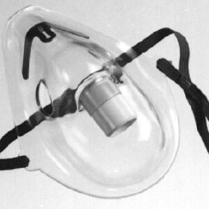 Aerosol Mask B&F Medical Elongated Style Adult One Size Fits Most Adjustable Head Strap / Nose Clip