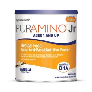 Pediatric Oral Supplement PurAmino Jr Vanilla Flavor 14.1 oz. Can Powder Amino Acid Cow’s Milk Allergy