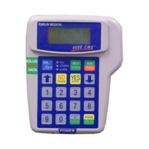 Used Ambulatory Infusion Pump Curlin 4000 Rechargeable Battery 100-240 V 50-60 Hz, 0.6 A Curvilinear Peristaltic NonWireless 1 mL to 9.99 mL Volume 0.1 to 400 mL/hr, increments of 0.1 mL/hr LCD