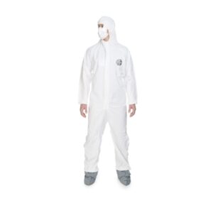 Coverall with Hood and Boot Covers Dupont ProShield 50 X-Large White Disposable NonSterile