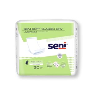 Disposable Underpad Seni Soft Classic Dry 23 X 35 Inch Cellulose Pulp Light Absorbency