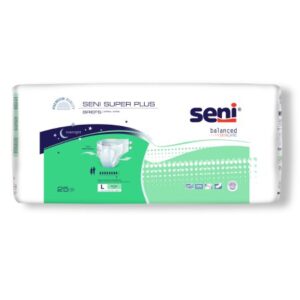 Unisex Adult Incontinence Brief Seni Super Plus Large Disposable Heavy Absorbency