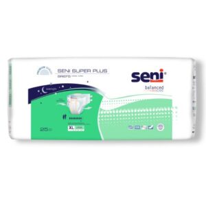 Unisex Adult Incontinence Brief Seni Super Plus X-Large Disposable Heavy Absorbency
