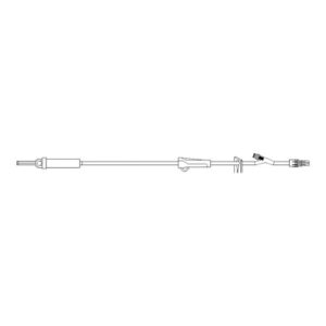 IV Pump Set Z-800 Pump 1 Port 20 Drops / mL Drip Rate Without Filter 105 Inch Tubing Solution