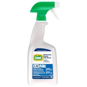Surface Cleaner Comet with Bleach Trigger Spray Liquid 32 oz. Bottle Fresh Scent NonSterile