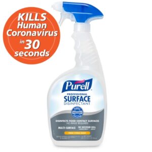 Surface Disinfectant Purell Professional Alcohol Based Trigger Spray Liquid 32 oz. Bottle Citrus Scent NonSterile