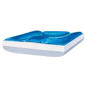 Wedge Seat Cushion Custom Position-Plus+ 22 W X 16 L X 4 to 2 D Inch Foam / Gel
