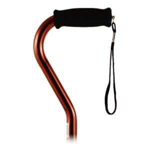 Offset Cane Nova Aluminum 30 to 39 Inch Height Bronze