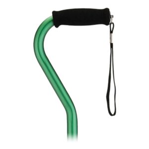 Offset Cane Nova Aluminum 30 to 39 Inch Height Green