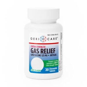 Gas Relief Geri-Care 125 mg Strength Tablet 30 per Bottle