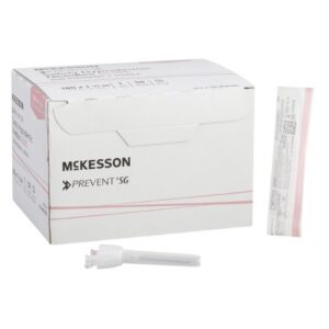 Safety Hypodermic Needle McKesson Prevent SG 1-1/2 Inch Length 18 Gauge Thin Wall Sliding Safety Needle