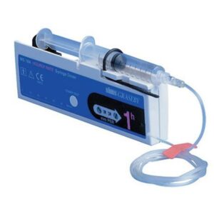 Used Syringe Infusion Pump Graseby MS16 9 Volt Alkaline Battery NonWireless 2 to 35 mL Syringe 99 mm/ Hr. in steps of 1 mm/ Hr.