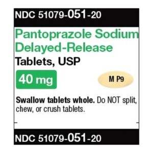 Pantoprazole Sodium 40 mg Tablet 100 Tablets